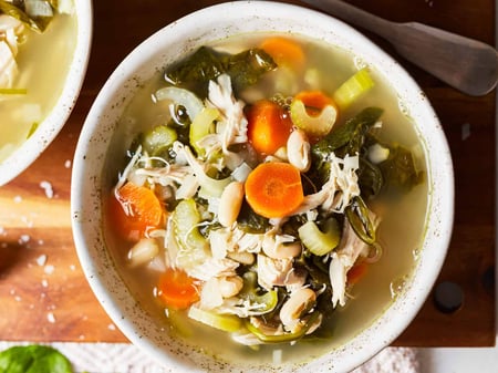 Tuscan Bean  and Chicken Soup