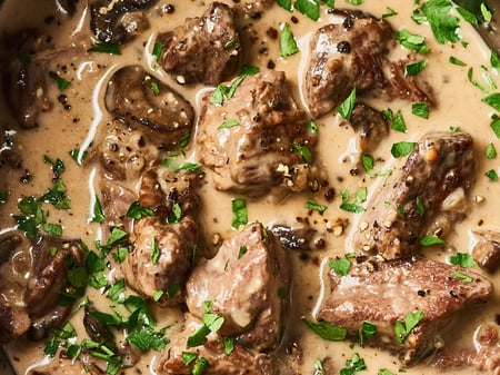 Creamy Beef and Mushroom Stroganoff