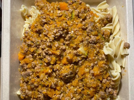 Pasta Bolognese 350 Cals