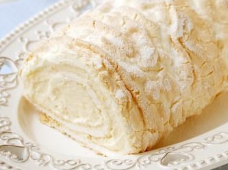 Brown Sugar Meringue Roulade