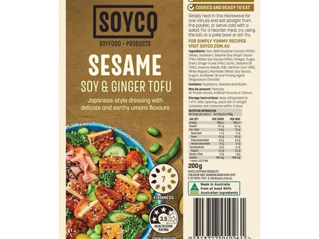 Soyco Sesame Soy & Ginger Tofu (200g)