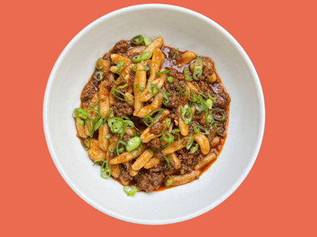 Cavatelli Pasta with Chinese Bolognese (WARNING: I’M SPICY)