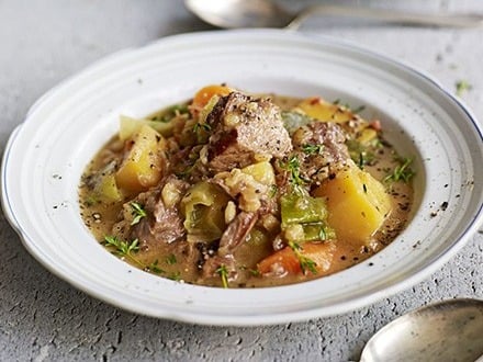 Slow Cooked Vegetables and Lamb Stew