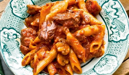 Braised Lamb and Mushroom Ragu