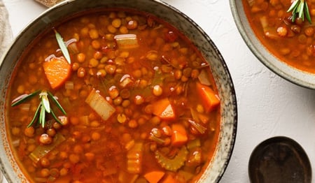 Traditional Greek Lentil Soup (GF, VG)