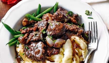 beef bourguignon & rice