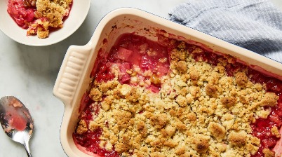 Apple and Rhubarb Crumble