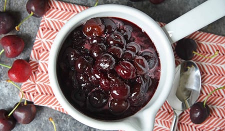 Sour Cherry, Port and Cranberry Sauce