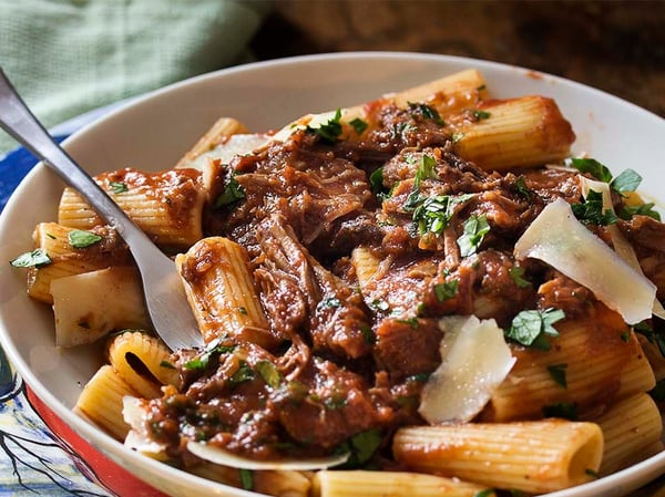 Venison & Red Wine Ragu with Rigatoni