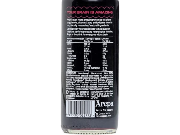 Arepa Nootropic Brain Drink Lite & Sparkling | 300mL