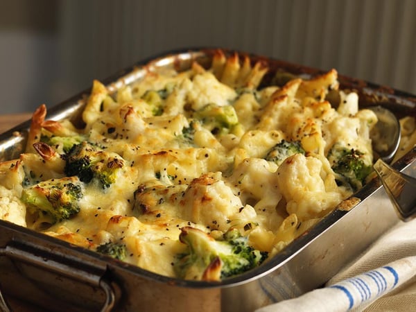 Cauliflower and Broccoli Bake