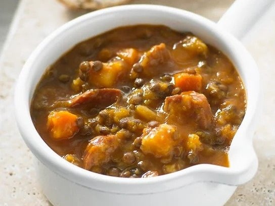 Chorizo, Vegetable & Lentil Soup