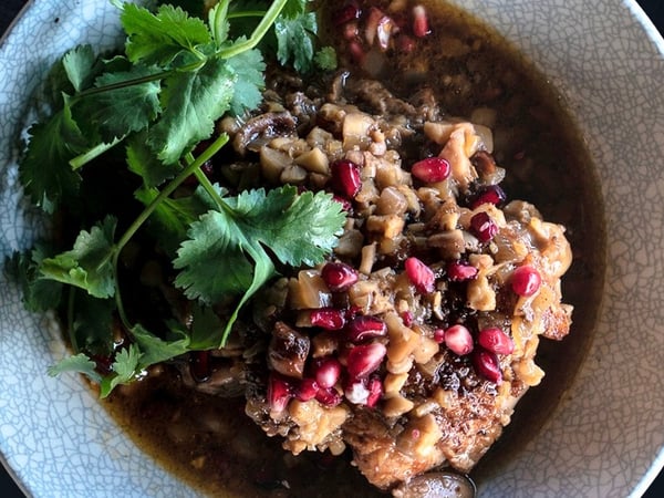 Persian Chicken with Walnuts & Pomegranate