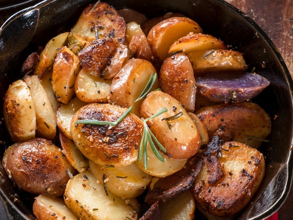 Roast Potatoes with Garlic & Rosemary