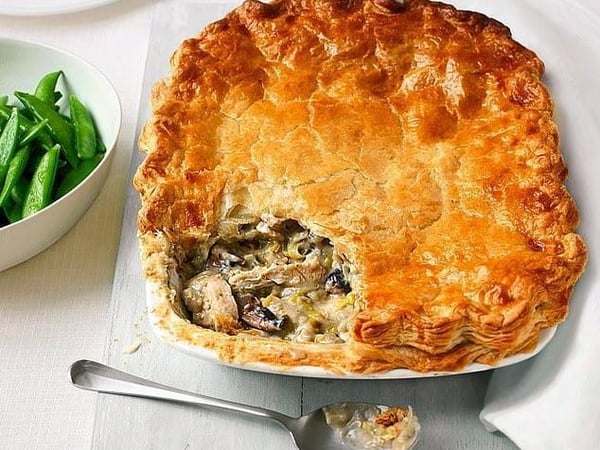 Chicken, Mushroom & Bacon Pot Pie