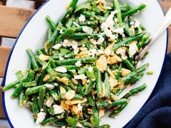 Green Beans, Ricotta, Almonds & Lemon Vinaigrette