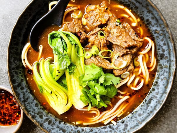 TAIWANESE SPICY BEEF NOODLE SOUP