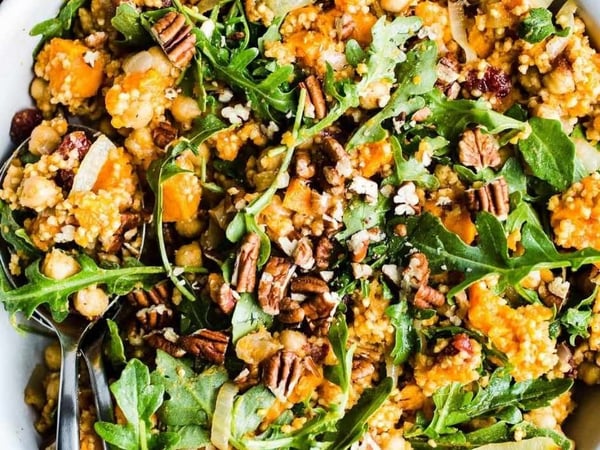 Roasted sweet potato salad