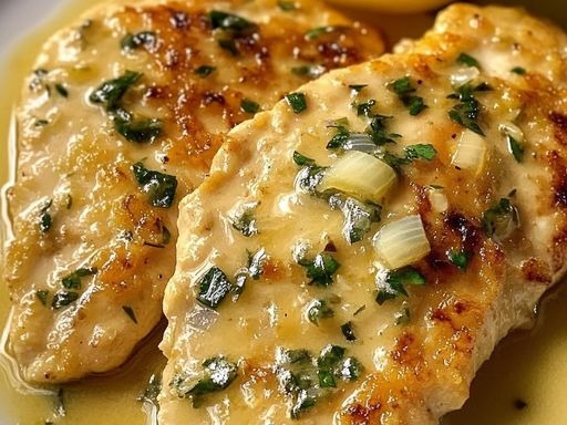 Chicken piccata with lemon sauce