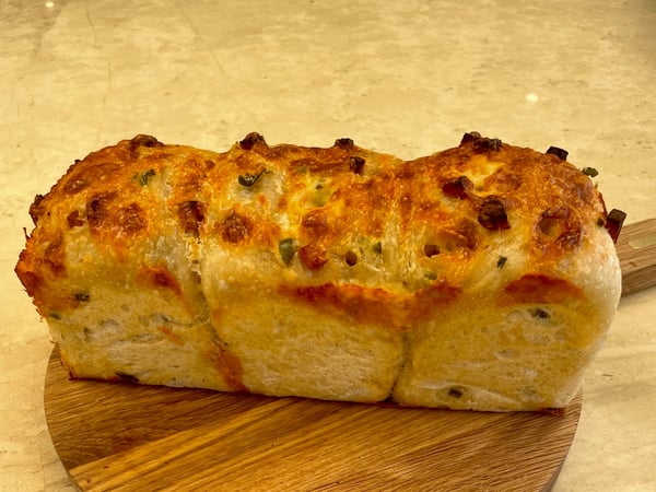 Chorizo, Jalapeño and Cheddar Cheese Sandwich Loaf