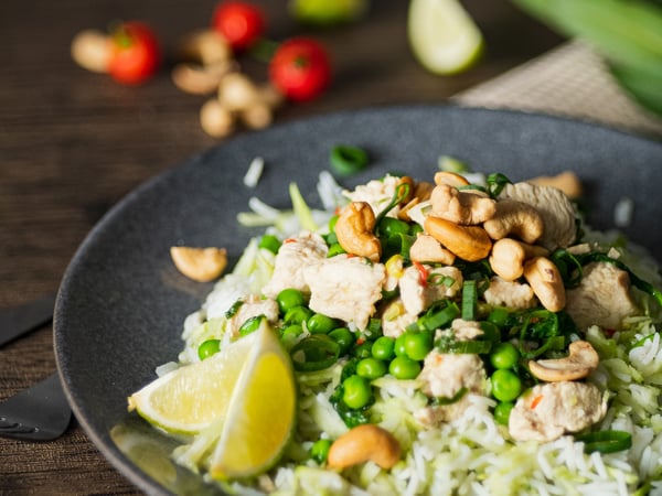 Thai Green Chicken Curry with Mixed Rice