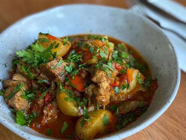 FROZEN Spanish Lamb and Chorizo braise with Potato and smoked paprika