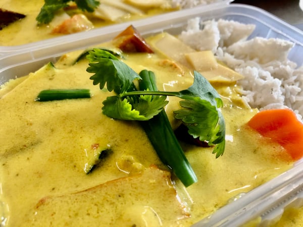 Vegan Thai Green Curry with Basmati Rice