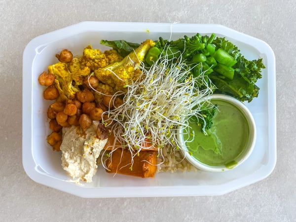 Nourish Bowl with Green Goddess dressing