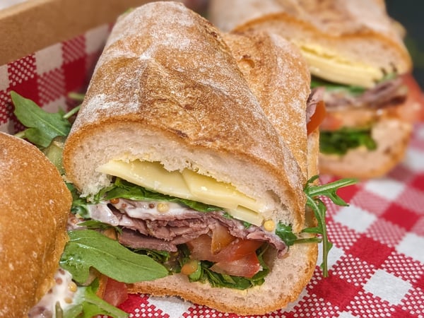 Roast Beef Gourmet Baguettes  | GF - Halal