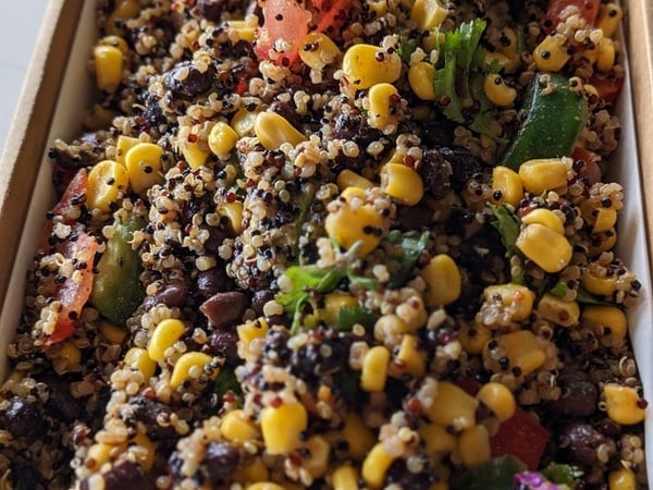 Mexican Grain & Sweet Corn Salad  | GF - DF - Vegan - Halal