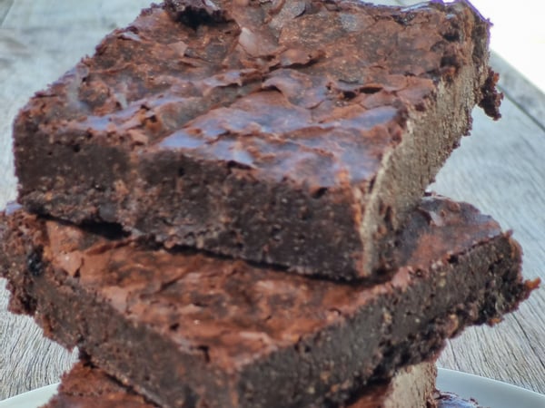 Mark’s chocolate brownie with a hint of orange