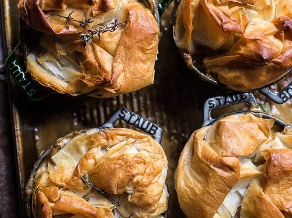 Rustic Chicken & Leek Pies