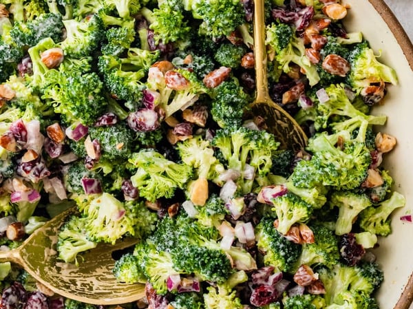 Broccoli, Cranberry and Almond Slaw