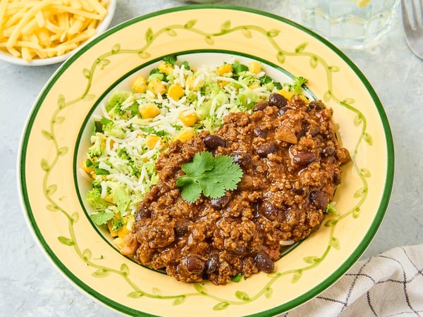 Chilli Con Carne with Broccoli Rice - FROZEN