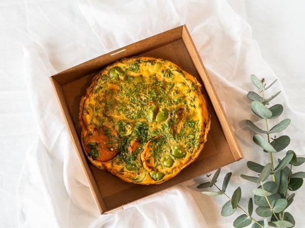 Sweet Potato and Sicilan Olive Frittata