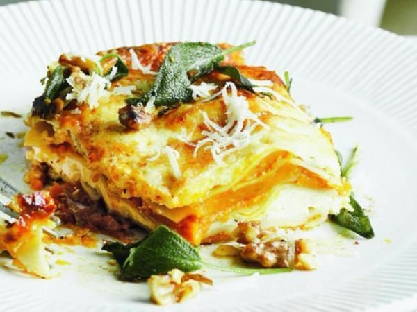 Roast Pumpkin, Brown Butter, Ricotta and Sage Lasagne