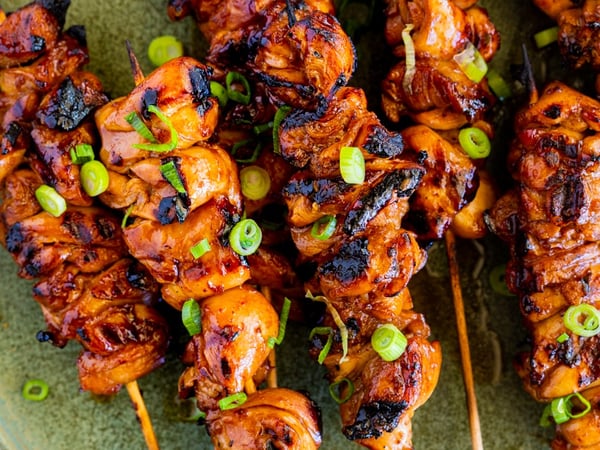 Satay Chicken Skewers with Peanut Sauce