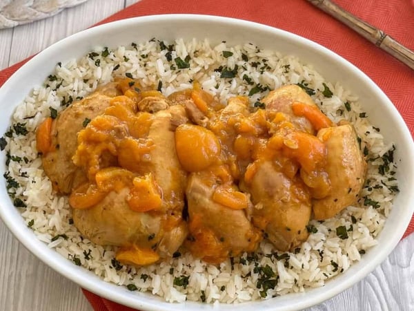 Apricot Chicken with Loaded Fried Rice - Single Meal