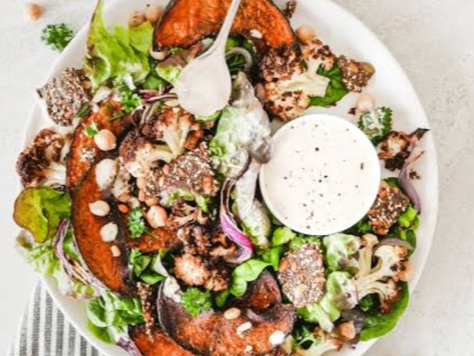 ROAST CAULIFLOWER & PUMPKIN SPICED SALAD