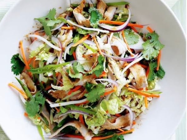 Asian slaw with Sesame Dressing