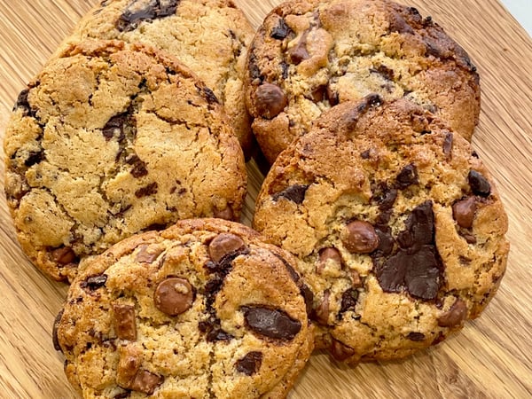 Sourdough Brown Butter Chocolate Chip Cookies