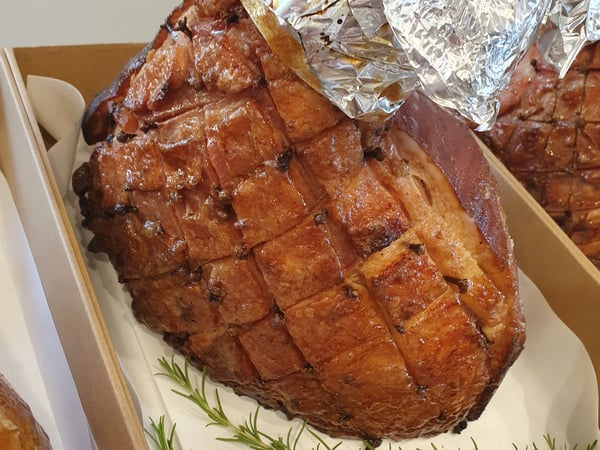 Maple Glazed Christmas Ham 1/2 leg 4.5kg+ Cooked