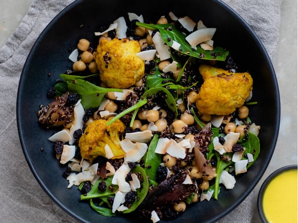 Turmeric Roast Cauliflower Salad