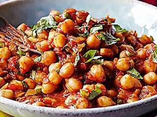 Channa Masala | Mild Braised Chickpea Curry | Vegan | Spice: Mild