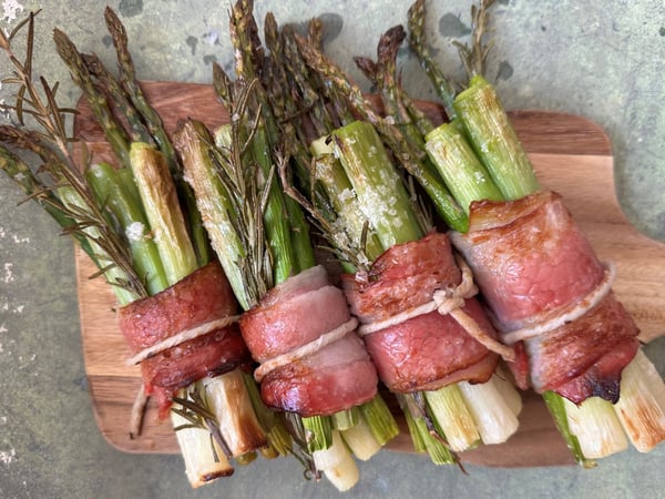 Asparagus, Leek & Bacon Parcels