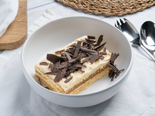 Tiramisu with Tia Maria and hazelnuts