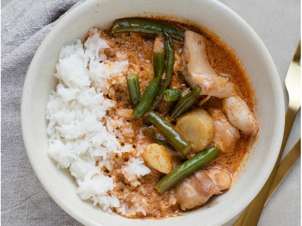 Massaman Chicken Curry with Rice