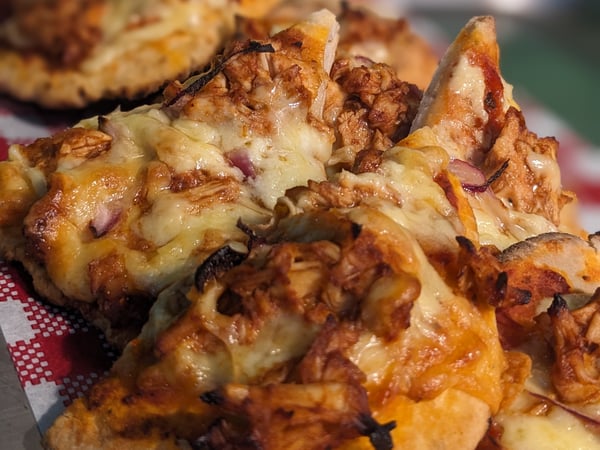 BBQ Chicken Pizza Bites | GF - Halal