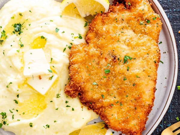 SESAME CRUMBED BEEF SCHNITZEL