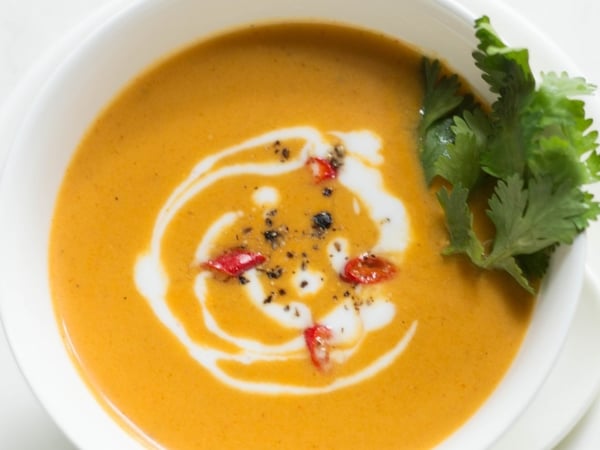 Thai Spiced Pumpkin Soup with Coconut